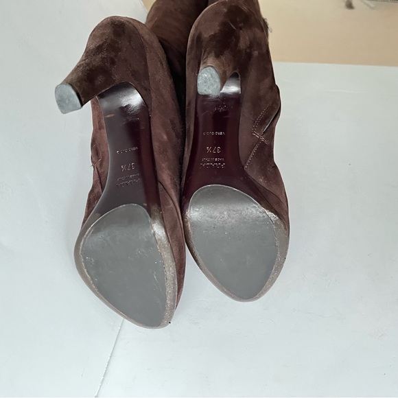 Prada brown suede platform boots - Picture 10 of 15
